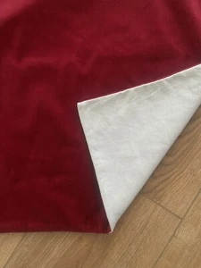 Pottery Barn Washed Red Velvet Linen Euro Throw Pillow Sham 24 x 24 Christmas - Bild 1 von 7