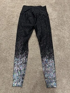 Beyond Yoga Legierung ombre schwarz silber hohe Taille Yoga Leggings Passform Fitnessstudio Gr. M neu ohne Etikett - Bild 1 von 6