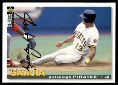 1995 Collector's Choice Gold Signature Carlos Garcia Pittsburgh Pirates #376 - Image 1 of 2