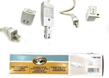 Hampton Bay White Linear Track Live End Power Feed With Cord/switch 15 Feet
