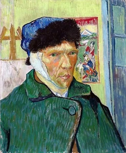 Vincent van Gogh Self Portrait with Bandaged Ear Painting by Vincent van Gogh Re - Picture 1 of 3