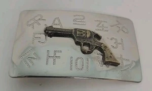 Cintura revolver cowboy western fibbia camera cintura co. vintage made in USA - Foto 1 di 3