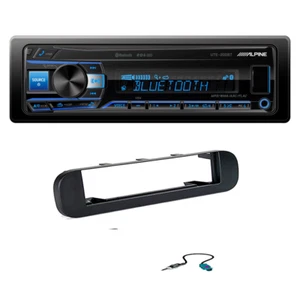 Pioneer MVH-S320BT Car Stereo Kit + 1 Din Fiat Panda Mask Matte Black - Picture 1 of 1