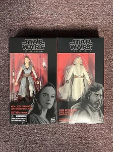Star Wars The Black Series Rey Jedi Training #44 Luke Skywalker Jedi #46 - Foto 1 di 3