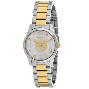 Gucci Women's G-Timeless Silver Dial Watch - YA126596 - Picture 1 of 1