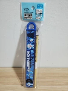 Made in Japan Sanrio Doraemon Bamboo Chopsticks with Case Box Dining brand new - Foto 1 di 3