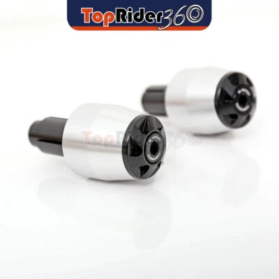 SILVER CNC Bar End Sliders BE2J For Ducati MONSTER M750/900/1000 94-03 02 01 - Image 1 of 4