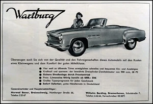 Wartburg 311 Cabrio, originale Werbung aus 1960 - Picture 1 of 1