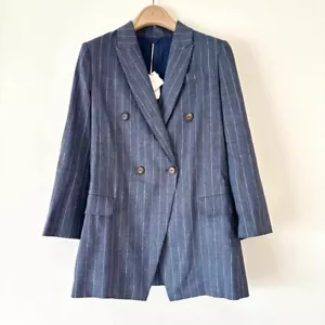 Brunello Cucinelli Tailored Jacket Linen Wool Size 40 Made in ITALY New with Tag - Picture 1 of 20