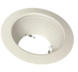 1 - Halo Lighting 6100WB 6" Recessed Light White Step Baffle Trim. PAR/BR30 - Picture 1 of 6