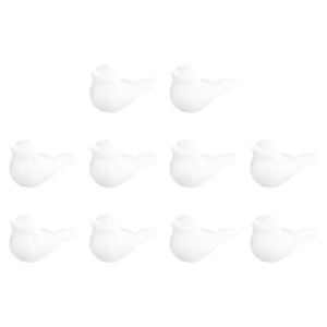 10pcs White Craft Birds for Flower Arranging Wedding Decoration
