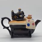 Théière vintage miniature machine à coudre céramique