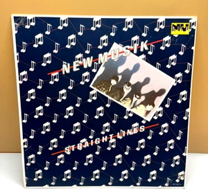 1980 New Music Straight Lines Album Flat Cover Art Print Nu-Disk 10" Paula Scher - Picture 1 of 12