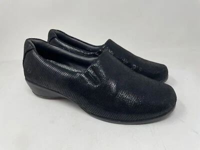Zapatos cómodos sin cordones Aravon 9.5 cuero negro para mujer combinación último N20 Foto 1 de 4