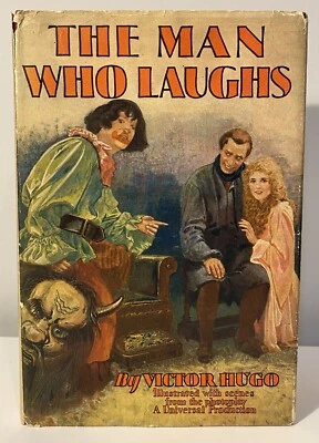 Hugo: The Man Who Laughs, Universal photoplay ed, good DJ, 1928, silent film - Image 1 of 4