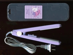 MINI TRAVEL CURLING IRON (M974) NEW PURPLE IN CASE - Picture 1 of 4