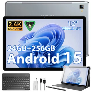 2025 Newests FHD+ Tablet 12 Inch Android 15 Tablet 24GB+256GB/2TB Gaming Tablet- - Bild 1 von 35