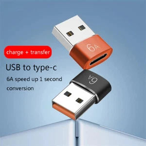 6A Type C To USB 2.0 OTG Adapter USB C Female To USB Male OTG Connector - Picture 1 of 12