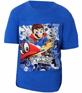 Licensed Nintendo Mario Odessey Youth T-Shirt - Mario Luigi Yoshi Video Game - Picture 1 of 1