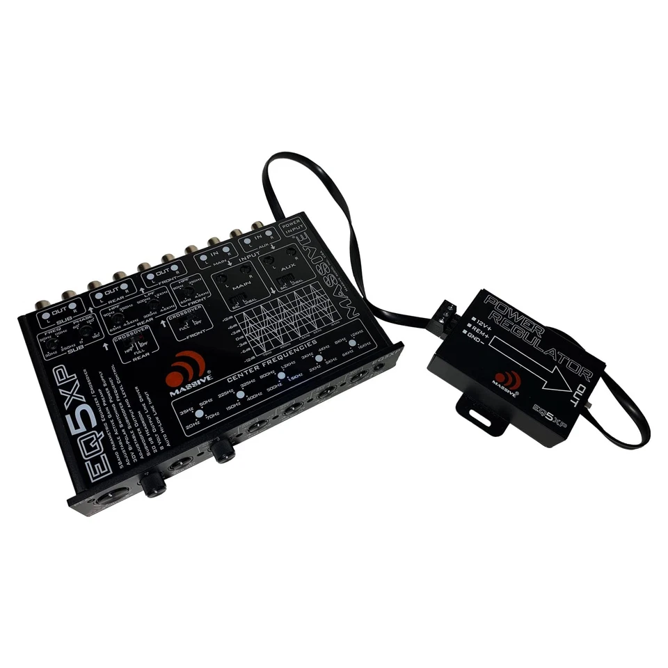 Massive Audio EQ5XP 5 Band Car Audio Parametric Equalizer / Crossover Signal - Image 1 of 1