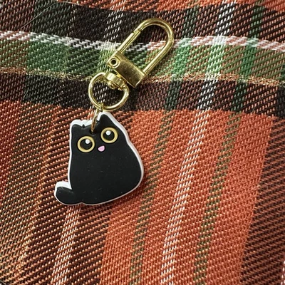 Bolso Gato Negro Dije Gatito Clip En Pequeño Gatito Ojos Grandes Gato Dama Regalo Nuevo Foto 1 de 4