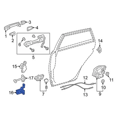 For Scion xB 2008-2015 Scion 6877052031 Rear Right Lower Door Hinge — 第 1/3 张图片