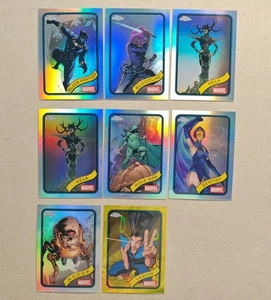 2025 Topps Chrome Marvel Silver Surfer Refractor Lot8 Black Panther - Picture 1 of 3