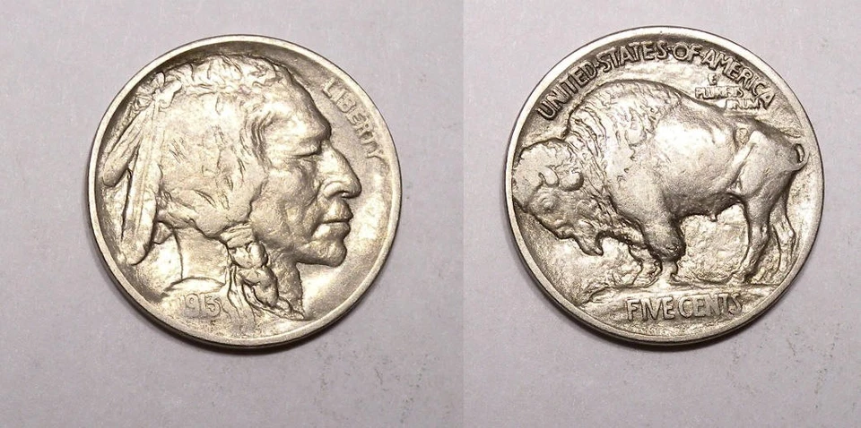 1913-P T 1 BUFFALO NÍQUEL PRIMER AÑO BRILLANTE TUNC #570-107 Foto 1 de 1