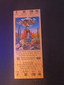 1996 SUPER BOWL NFL GEDENKTICKET STUB DALLAS VS STEELERS 27-17 COWBOYS  - Bild 1 von 1