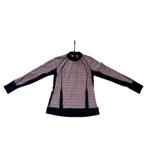 Victorias Secret Rash Guard VSX Sport mezza zip posteriore manica lunga rosa fluo verde - Foto 1 di 10