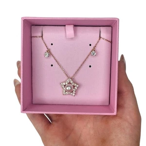 Swarovski Stella Halskette (gemischte Schnitte, Stern, weiß, rosévergoldet) - Bild 1 von 4