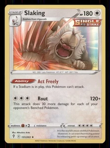 Slaking SWSH07: Evolving Skies #131/203 Holo Rare Pokemon LP - Picture 1 of 2