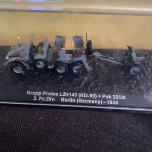 Deagostini Combat Tank Krupp Protze L2H143 + Pak 35/36 Berlin Germany 1938 1:72 - Picture 1 of 1