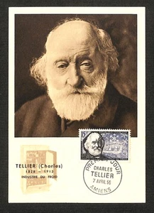 FDC - Card MAXIMUM - FIRST DAY - Charles Tellier - 1956 - Picture 1 of 2