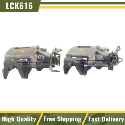 For 2000-2002 Jaguar S-Type Rear Left & Right Brake Calipers and Bracket - Image 1 of 4