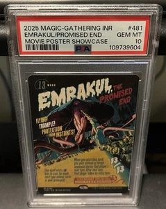 2025 MTG INNISTRAD REMASTERED MOVIE POSTER SC EMRAKUL, THE PROMISED END PSA 10 - Picture 1 of 2