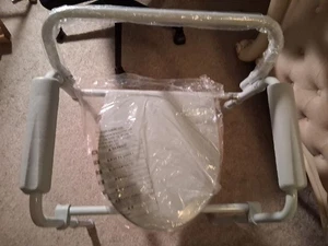 NOB Drive Medical Folding Steel Bed/S Commode Chair Portable Toilet RTL11158KDR - Picture 1 of 4