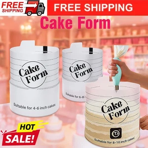 Newest Acrylic Cake Mold, Round Mousse Cake Form Adjustable Cake Ring Bakery - Picture 1 of 21