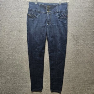 The Maux Jeanswear Women Sz 14 Colombian Stretch Jeans Dark Wash Blue - Picture 1 of 12