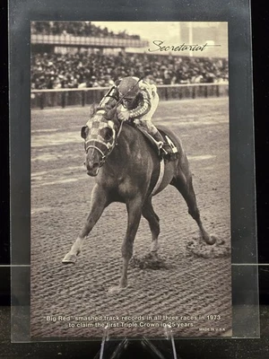 2013 Panini Golden Age BOX TOPPER CARD #7  RACE HORSE ~ SECRETARIAT - Image 1 of 2