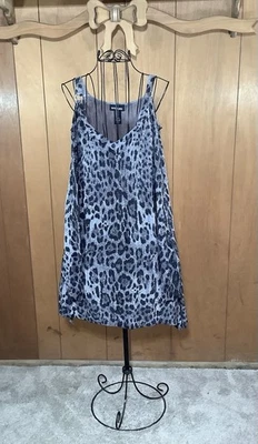 Женский серебристый и черный леопардовый свитер с открытыми плечами размер 14/16 от Lane Bryant - Изображение 1 из 3