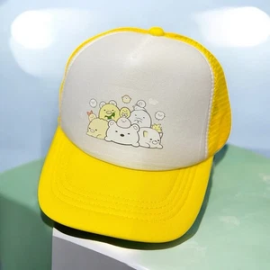 🧢 Sumikko Gurashi Kids Trucker Hat – Yellow & White | Cartoon Mesh Cap - Picture 1 of 2
