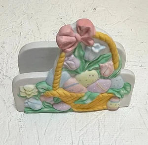 Vintage Russ Easter Egg Porcelain Decorative Holiday Napkin Holder - Picture 1 of 3