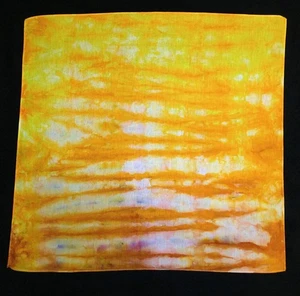 *BOGO* Bandana Tie Dye Tinte Hielo Amarillo, Naranja y Púrpura - Imagen 1 de 1