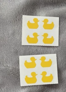 Mrs Grossman VINTAGE 1980 MINI Yellow DUCKS 8 Stickers 2 Sticker Sheets Lot Set - Picture 1 of 2