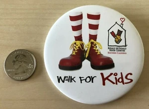 Ronald McDonald House Walk For Kids McDonald's Pinback Button #34955 - Picture 1 of 2