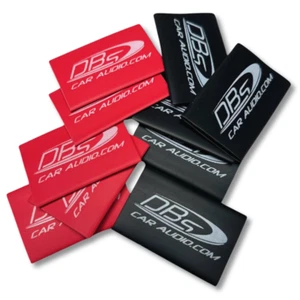 2/0 Gauge Heat Shrink Protective Tubing - DBs Car Audio - Red & Black - 10 Pack - Picture 1 of 5