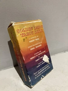 Golden Dawn Tarot Deck by Robert Wang and Israel Regardie Box Tatty Cards Good - Picture 1 of 11