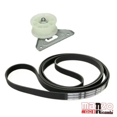 TENDICINGHIA E CINGHIA CON SQUADRETTA PER ASCIUGATRICE ARISTON HOTPOINT INDESIT - Immagine 1 di 2