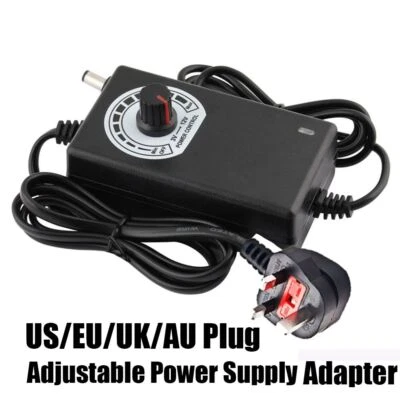 Volt AC/DC Charger Variable 3V-12V 2A Power Supply Adapter Adjustable Voltage - Image 1 of 4